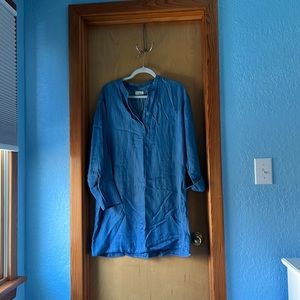 Lou & Grey washed denim dress - L, worn twice